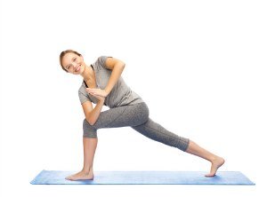 lunge variation pose