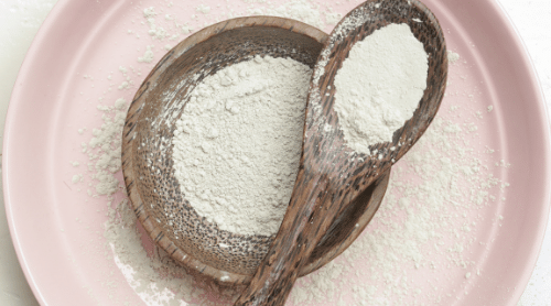 bowl of bentonite clay powder featured