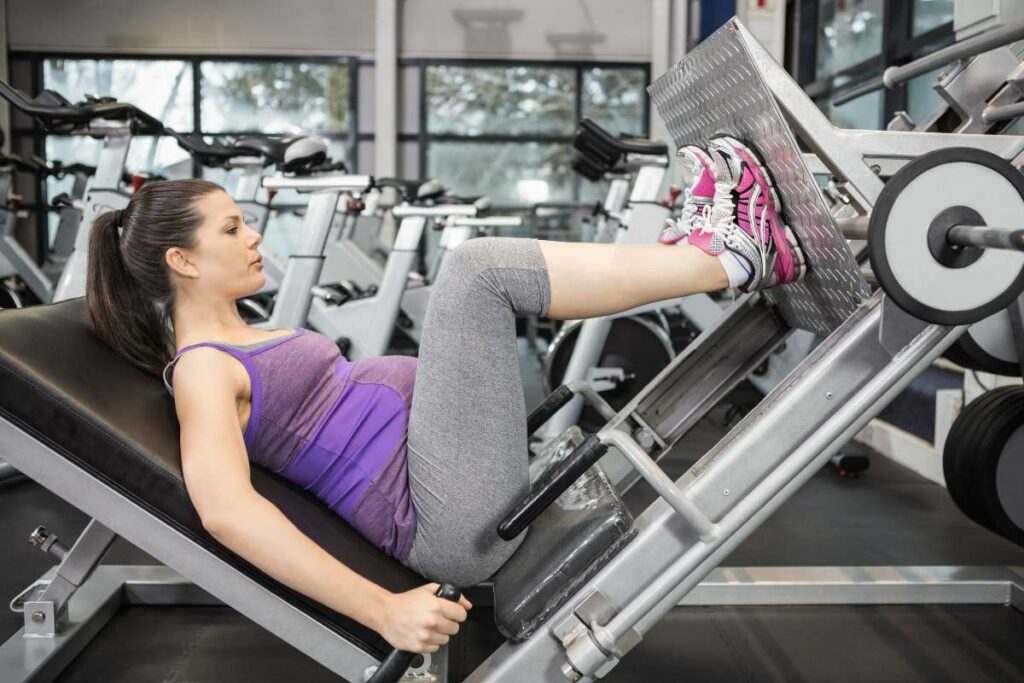 Role of Strength Training in Women's Weight Loss leg press